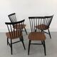 Swedish Teak Chairs by S. E. Fryklund for Hagafors, 1960s, Set of 4