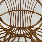 Vintage rattan chair by Dirk van Sliedregt Rohe Noordwolde 1960 in the Netherlands