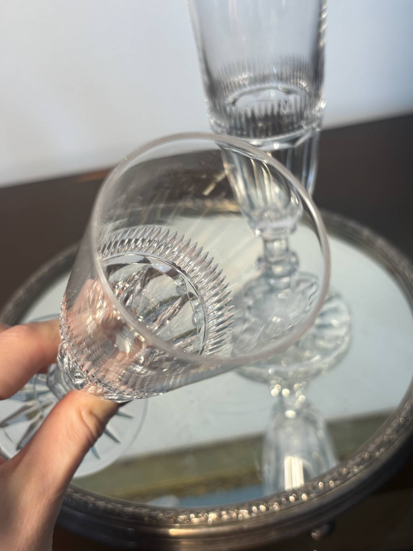 2 verres Saint Louis modèle Trianon