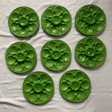 Oyster plates in slipware