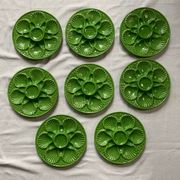 Assiettes à huîtres en barbotine