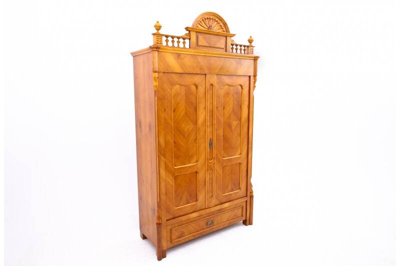 Antique wardrobe, Western Europe, around 1900. After renovation.