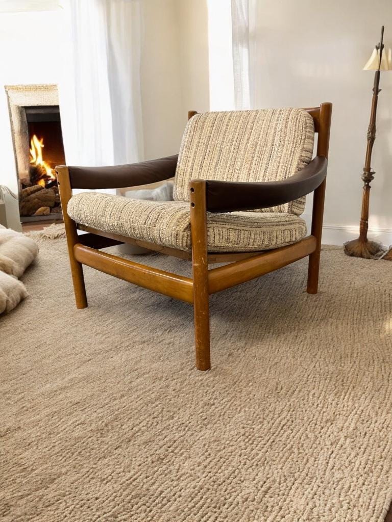 Fauteuil vintage / fauteuil / fauteuil avec accoudoirs