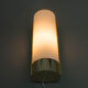 Brass and opaline glass wall lamp, glashutte limburg, 1970s