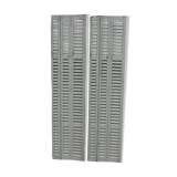 2 shutters with fixed louvers