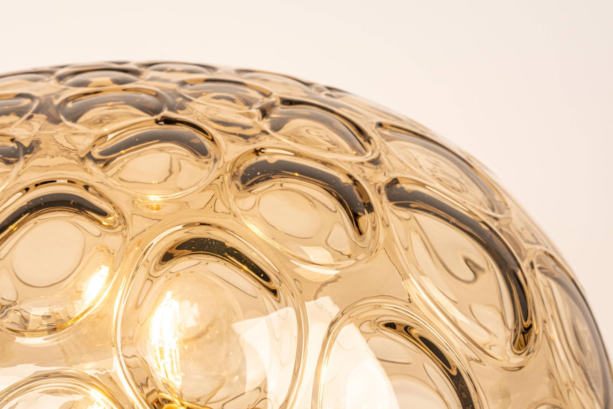 Plafonnier Midcentury en Verre Fumé, Sputnik, Allemagne