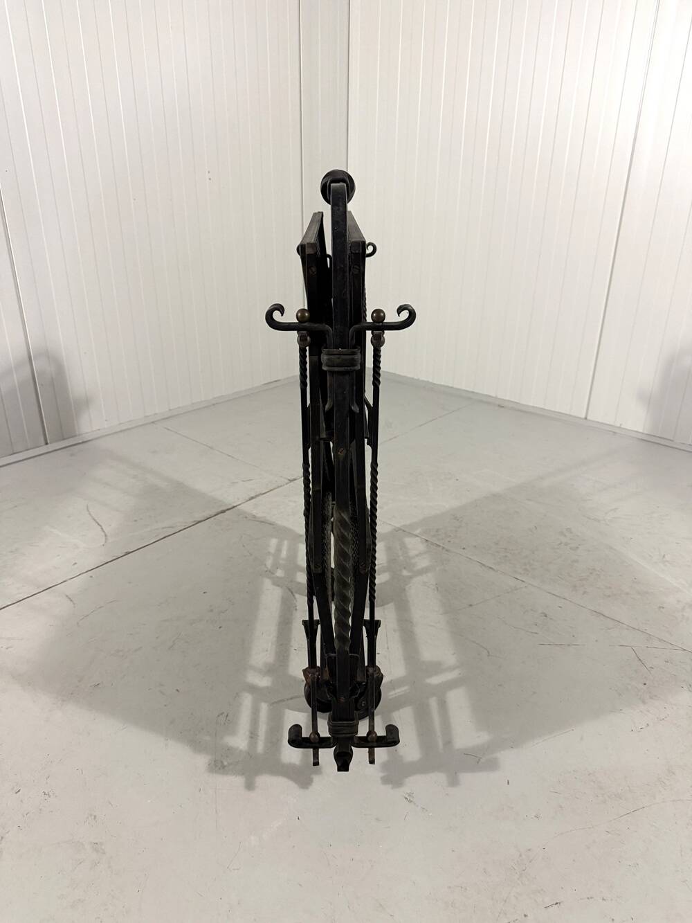 Brutalist wrought iron folding serving trolley 1960’s