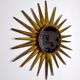 Miroir soleil, gilded metal with gold leaf, Italy, 1960