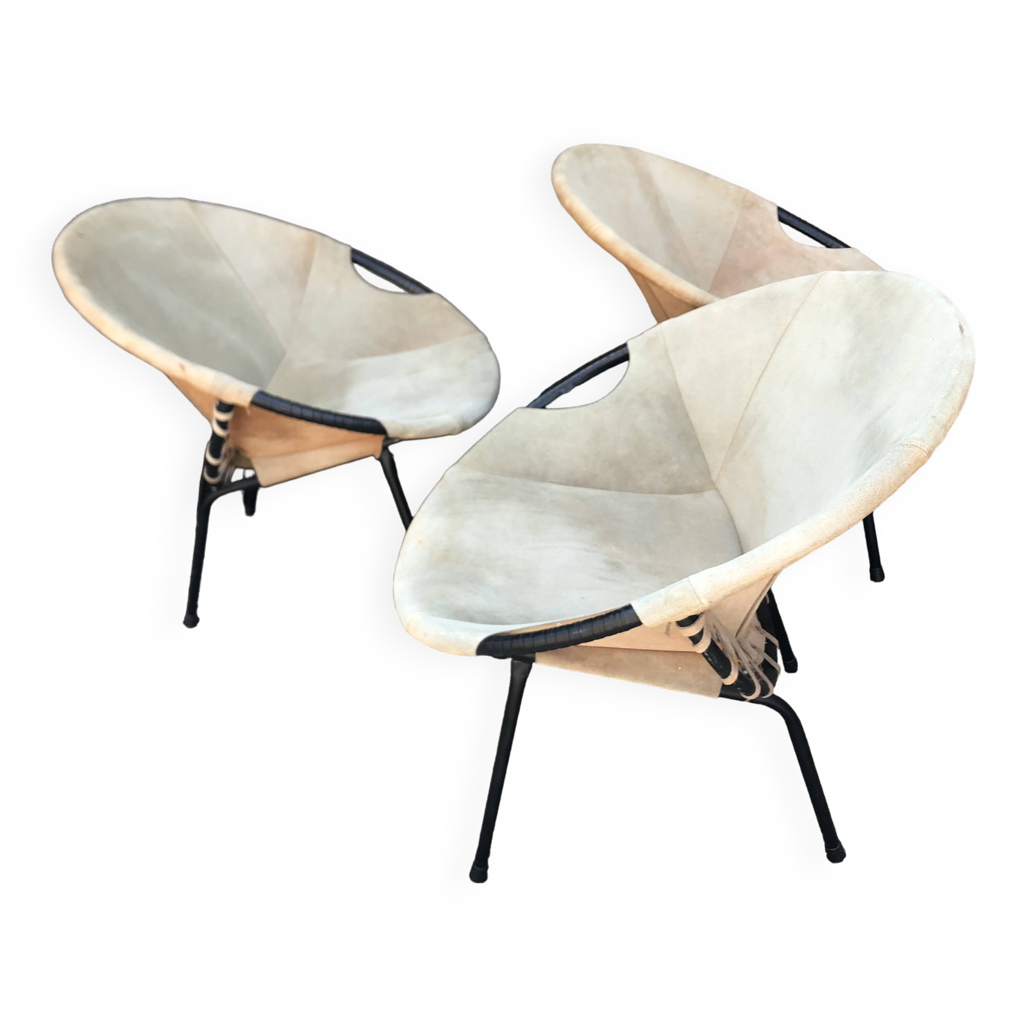 Lusch “Balloon” armchairs by Lusch Erzeugnis Design 1960s