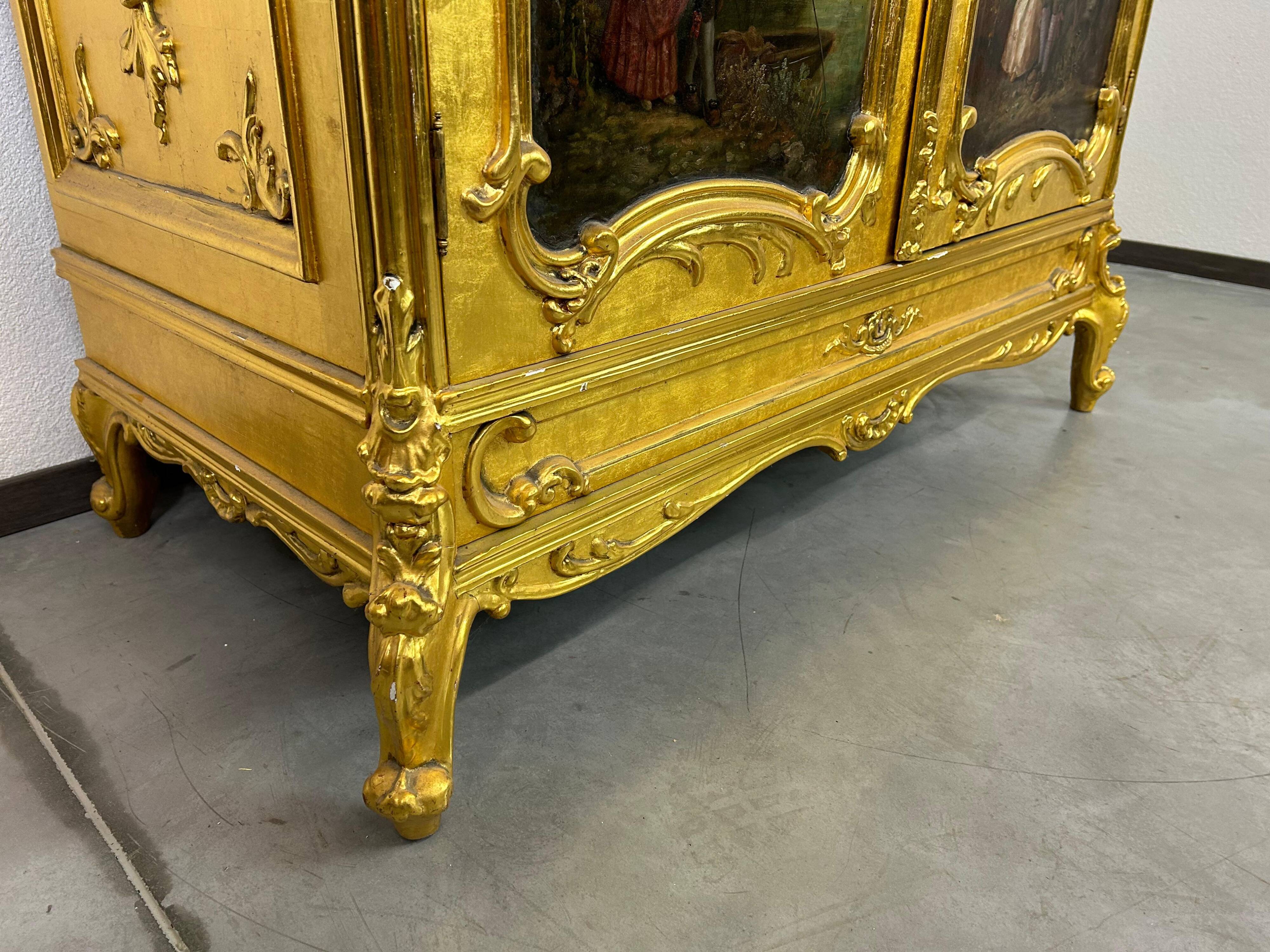 Enfilade Rococo dorée XVIIIe siècle