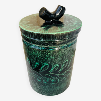 Vintage 1960 pot a couvert en ceramique signé Accolay