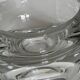 Vintage Modernist Heavy Round Clear Glass Ashtray