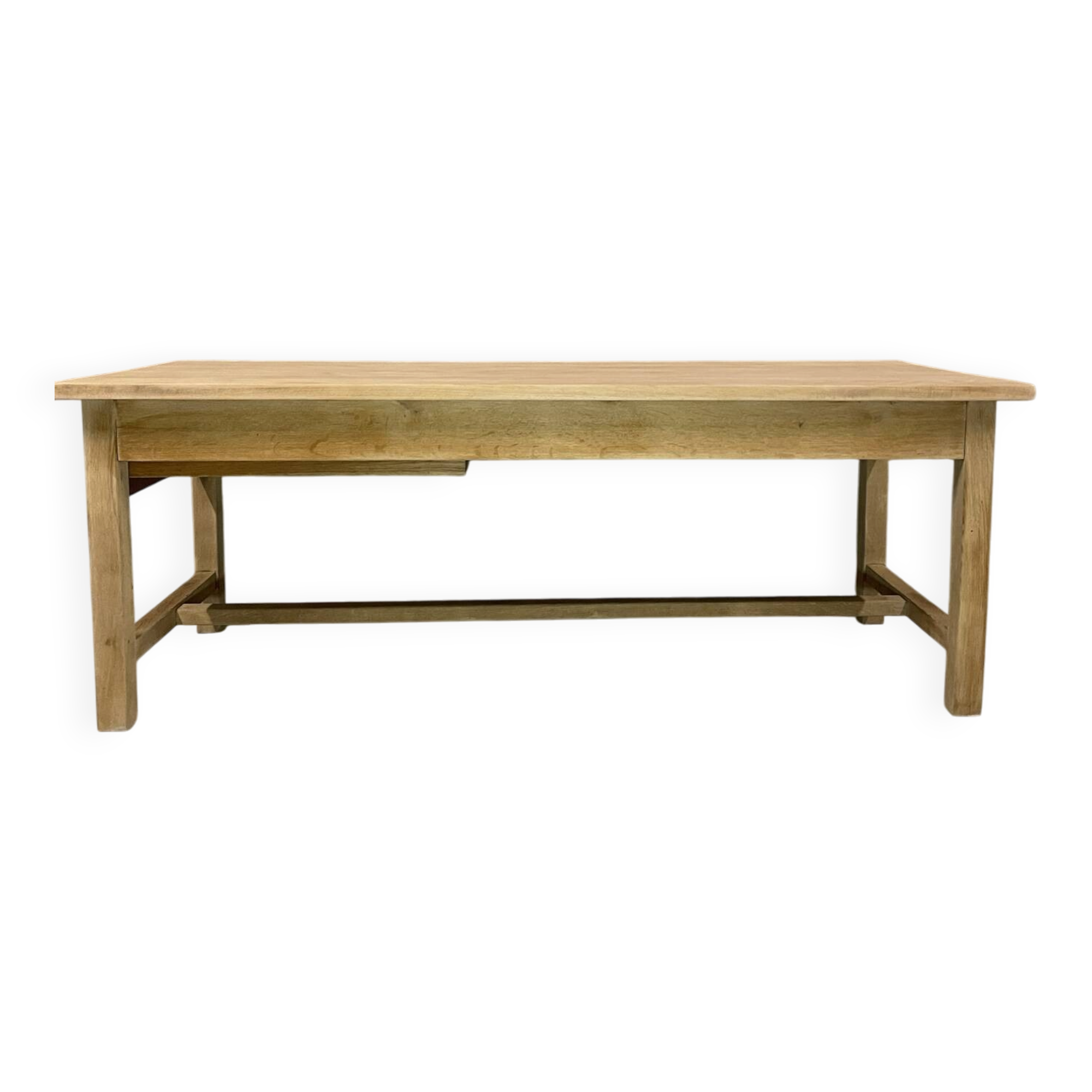 Grande table de ferme en chêne - robuste et conviviale