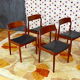 4 Chaises Danoise en Teck Norgaard Johannes 1966
