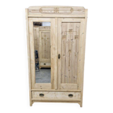 Beautiful Art Nouveau wardrobe with mirror