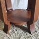Art Deco pedestal table in solid oak - mid. 20th century