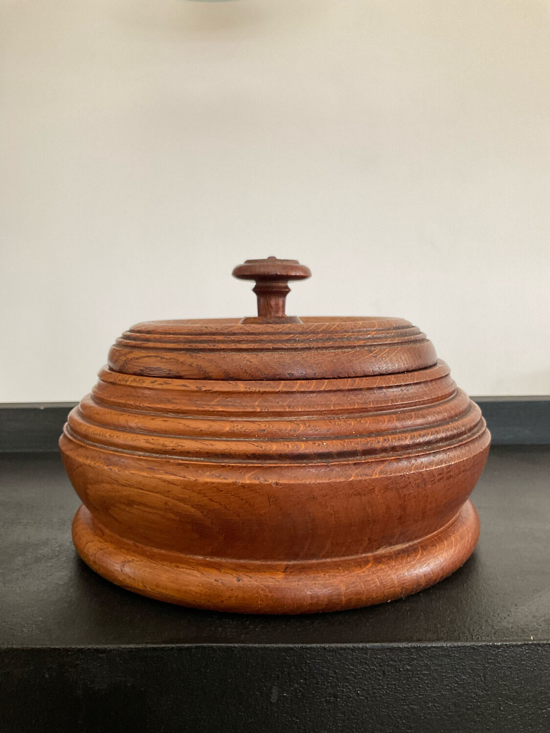 Empty pocket vintage wooden box