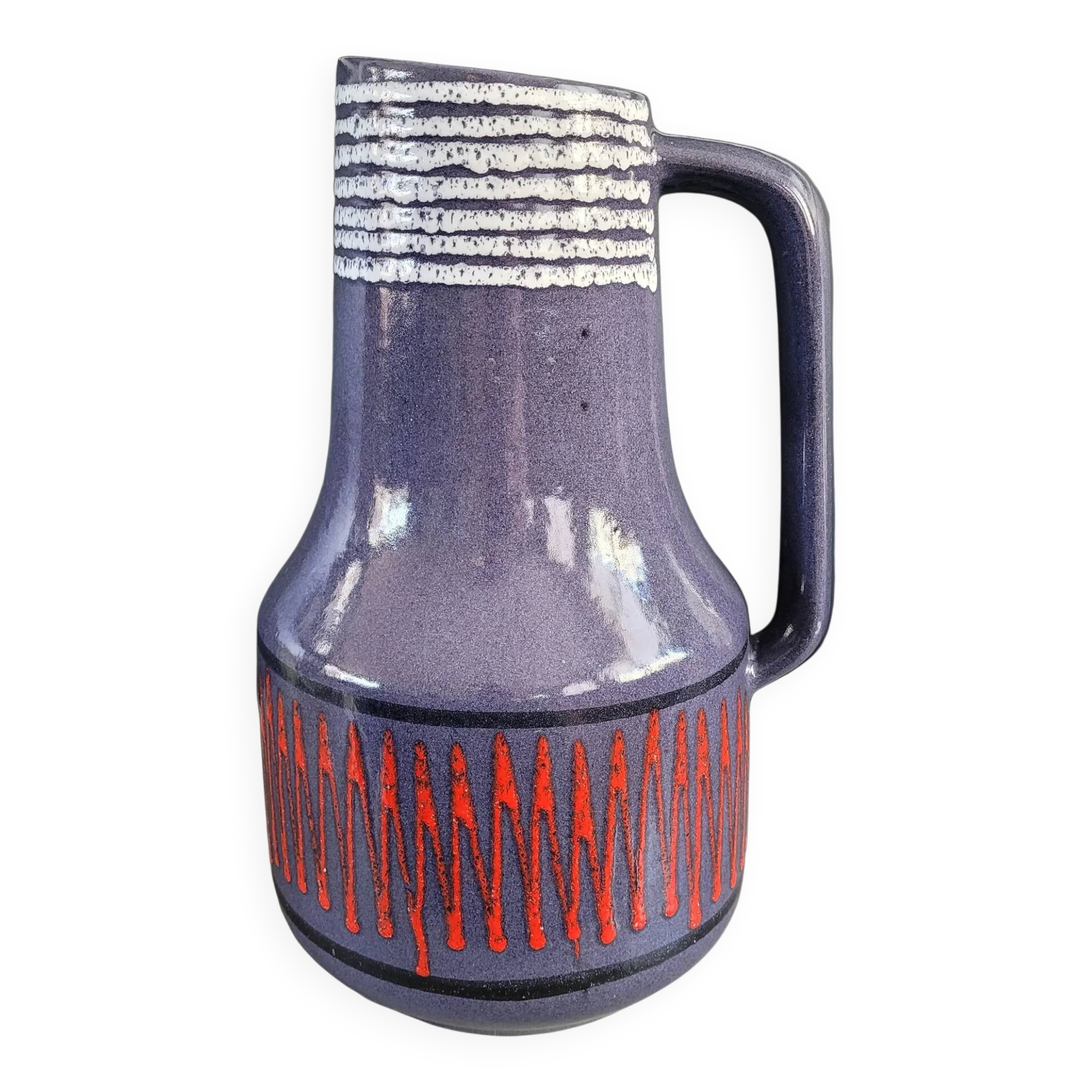 Mauve vase from West Germany.
