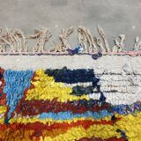 Multicolor carpet in boucherouite fabric 117x195cm