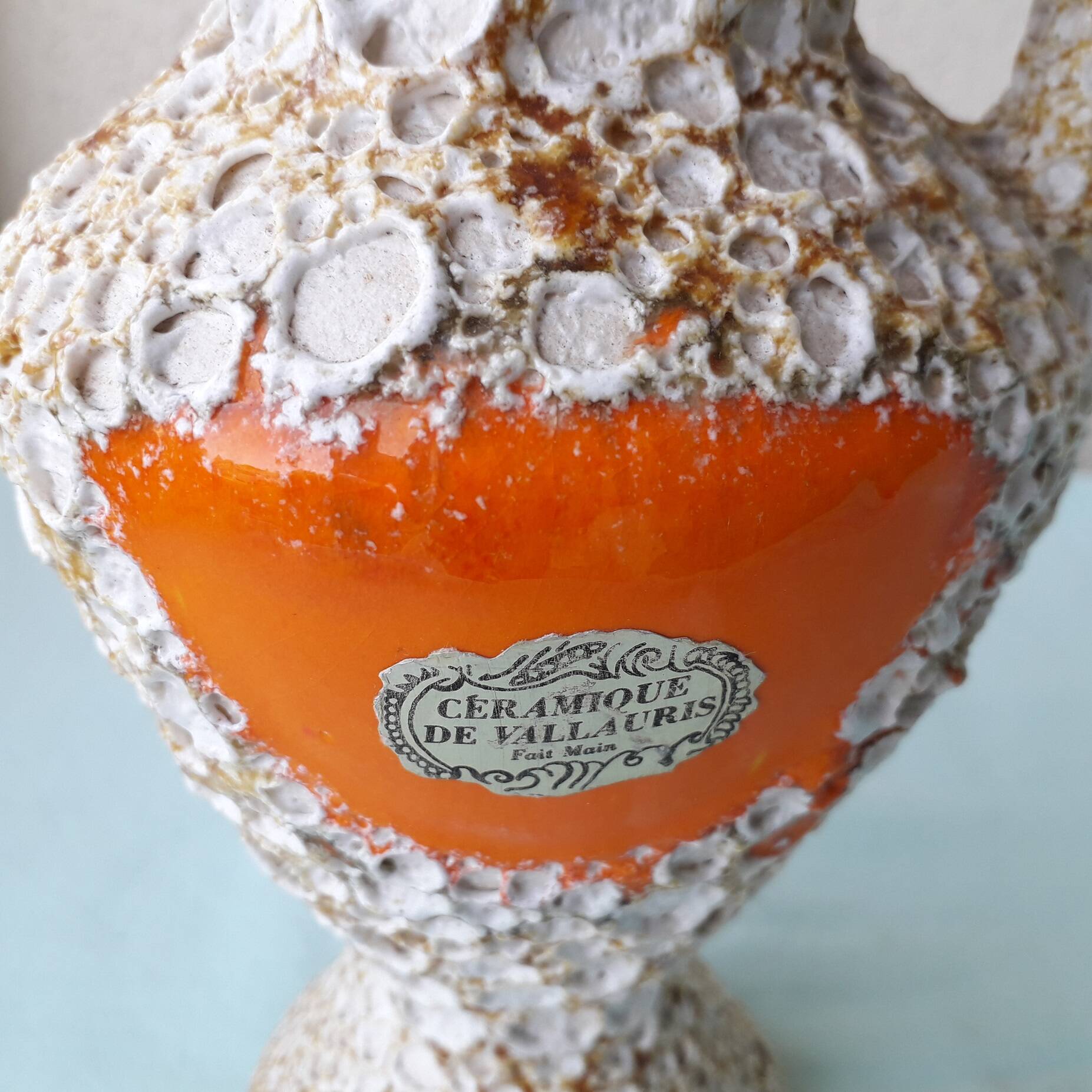 Ceramic pitcher vase