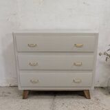 Compass Foot Chest of Drawers 1960 Vintage Design