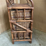 Rattan bedside