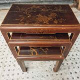 Antique set of oriental style nesting tables