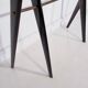 Table console laquée avec plateau en verre et miroir