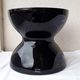Black glass diabolo vase Nelsson