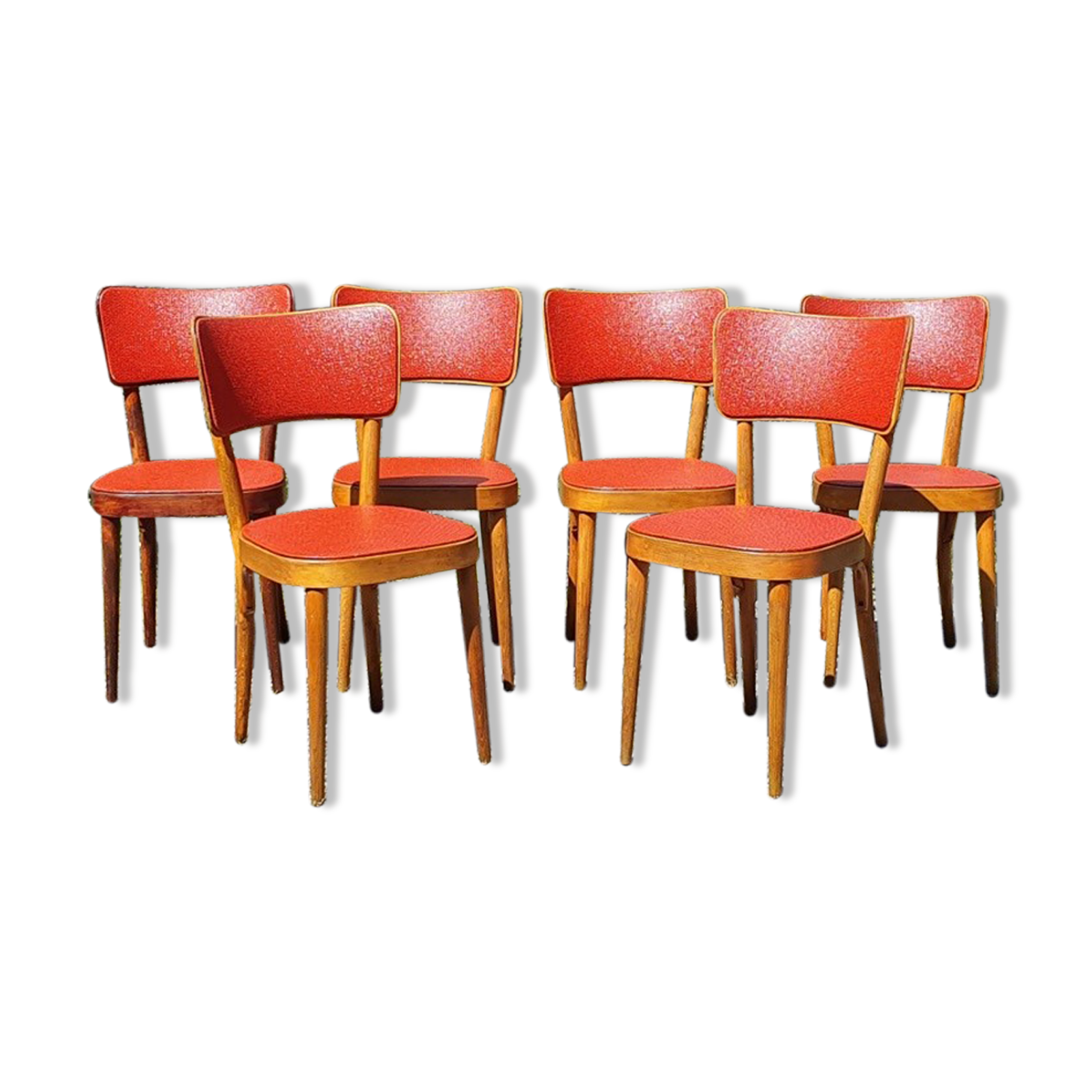 Set 6 chairs baumann n°277 years 50