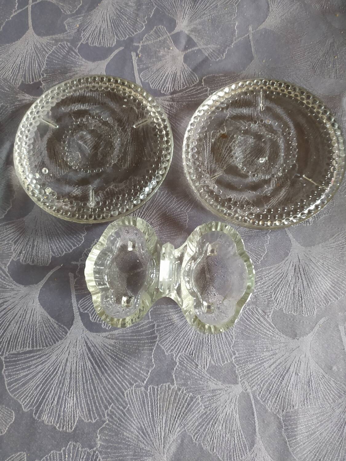 Bottle coasters and salt and pepper shakers