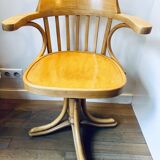 Bentwood office chair by Zpm radomsko, 1950s