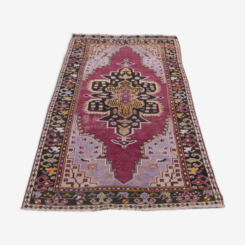 An ANCIENT Turkish handmade oriental carpet ANATOLIE 220 X 118