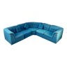 Mid century blue modular sofa, 1970s