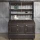 Buffet gris 1910 | Garde-manger ancien aux accents dorés