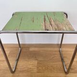 Table gigogne ou d'appoint chromée de style Bauhaus, conçue par Marcel Breuer pour Mucke Melder, années 1930