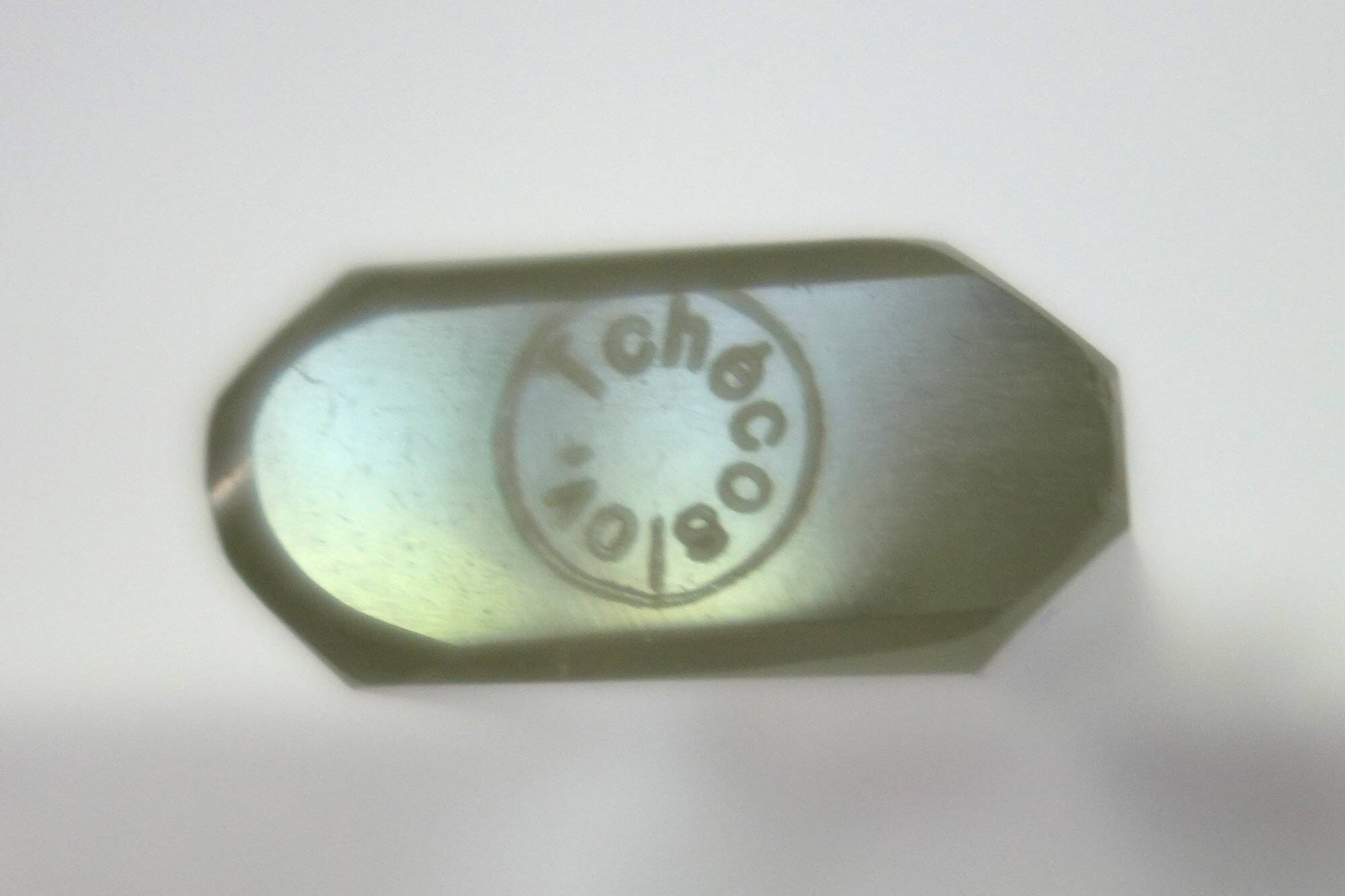 Vintage Bohemian cut crystal salad bowl and cutlery