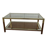 Jansen & Pierre Vandel spirit glass coffee table from the 60s