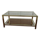 Table basse en verre esprit Jansen & Pierre Vandel années 60