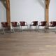 Set of 6 tubular chrome and saddle leather dining chairs for Metaform, 1970
