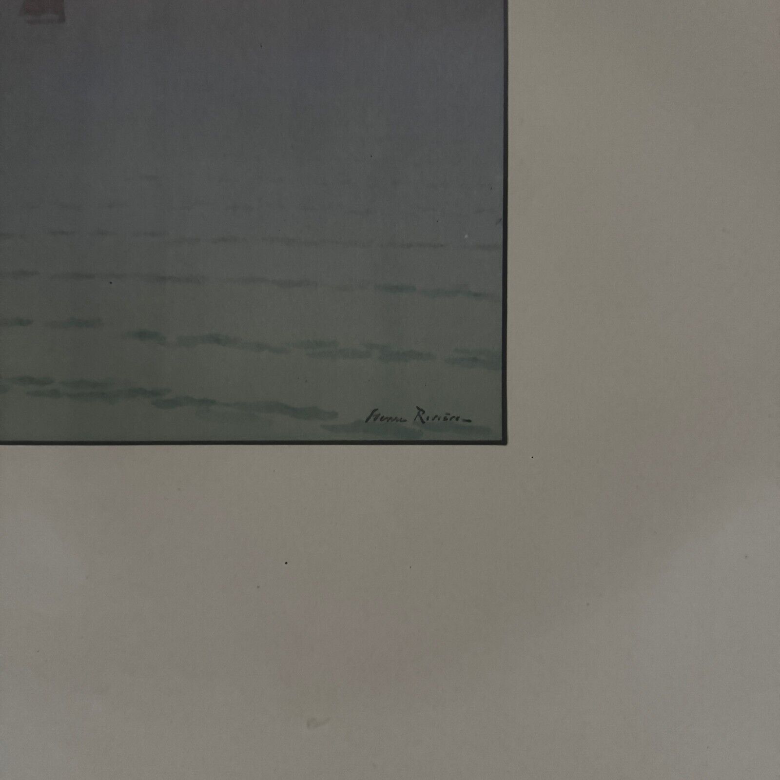 Lithograph by Henri Rivière The Beautiful Country of Brittany - Mist at Sea