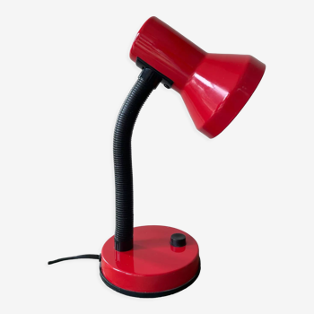 Lampe de bureau couleur rouge vintage années 90