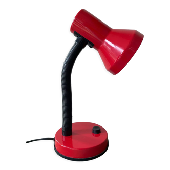 Lampe de bureau couleur rouge vintage années 90