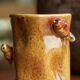 Studio pottery vase with birds, 1960s.