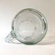 5 bubble-blown glass beer mugs