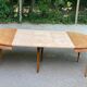 Louis XVI round extendable dining table renovated 230cm 19th century