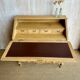 Antique oak secretary – light polished wood – Louis XV style