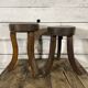 Paire tabouret tripode