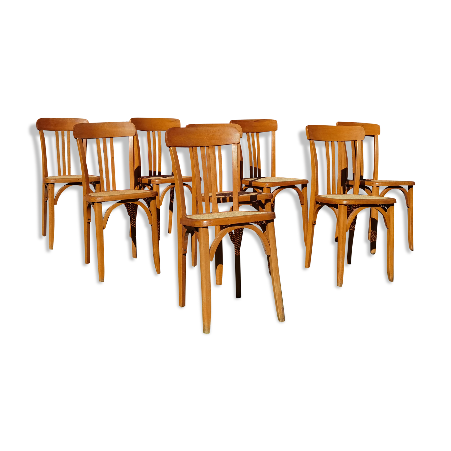 Lot of Stella cane chairs