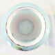 Vase in opaline opaline glass hand painted flower decoration